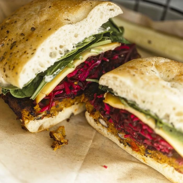 Black Bean Veggie Burger.